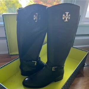 Tory Burch Black Leather Boots